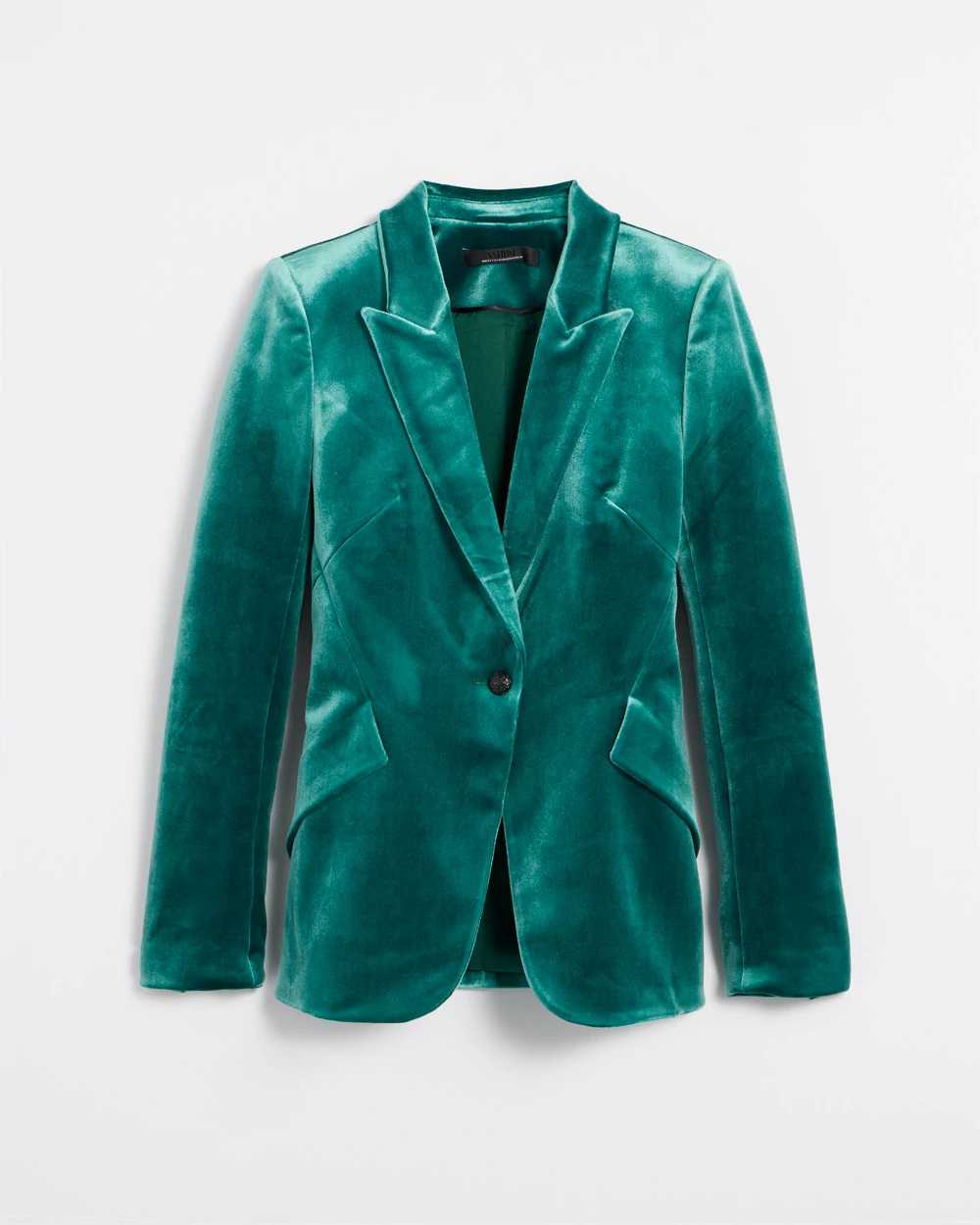 White house black sales market blue velvet blazer